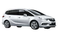 Car Hire Petersfield - Vauxhall Zafira 5 + 2 - Minibus hire Petersfield